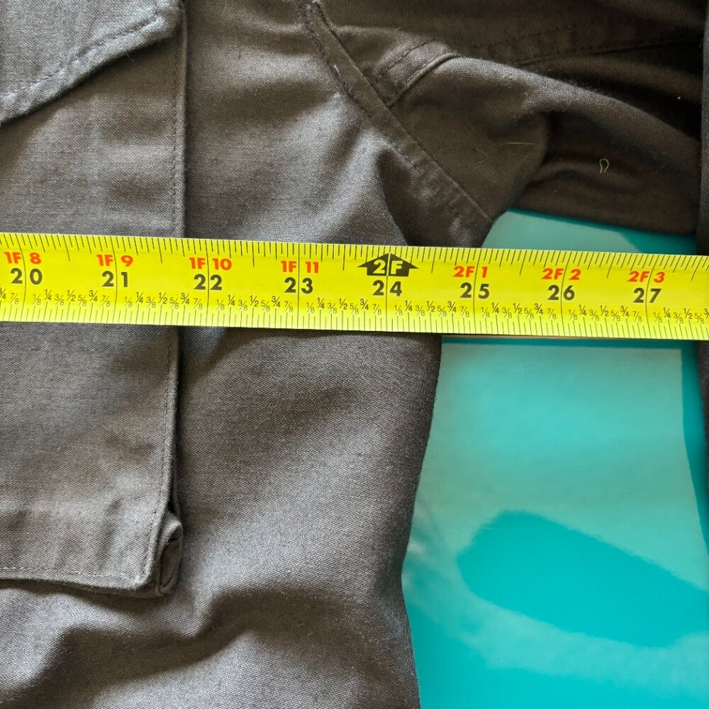 Vintage Men's U.S. Army M-65 Field Jacket – Large Long Black - Picture 13 of 16
